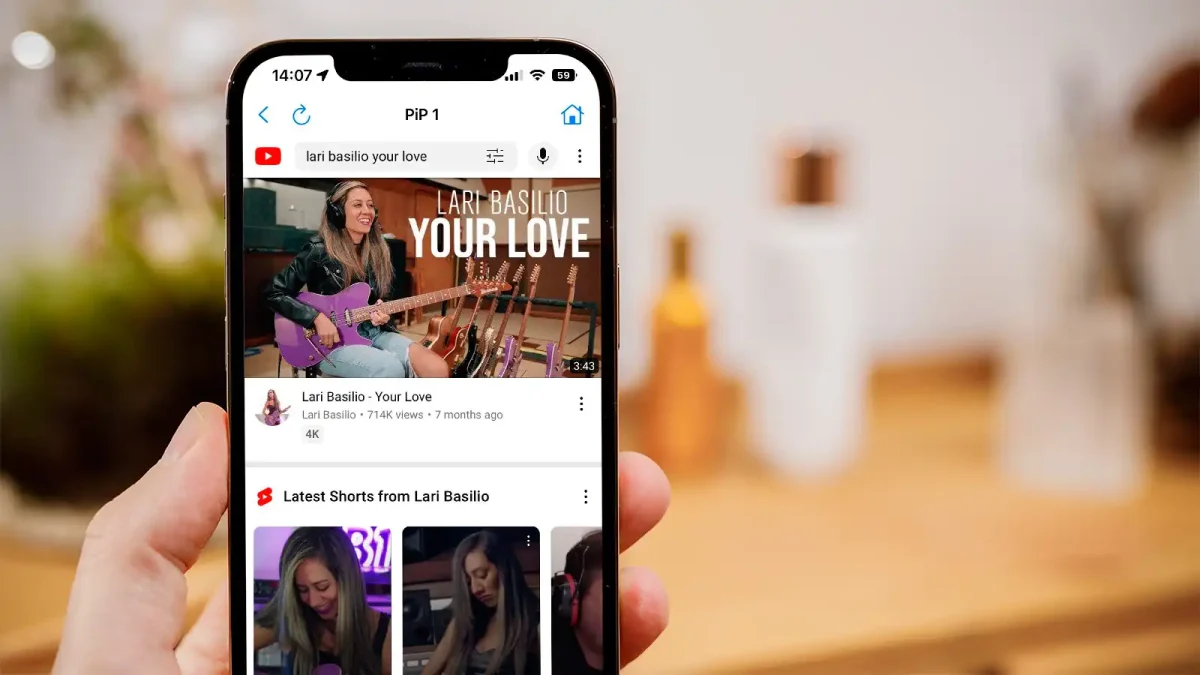 banner de youtube en el teléfono
