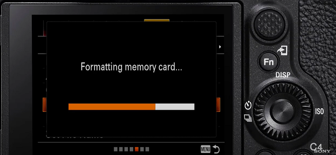 empezar a formatear. Formatear tarjeta SD con Sony a7