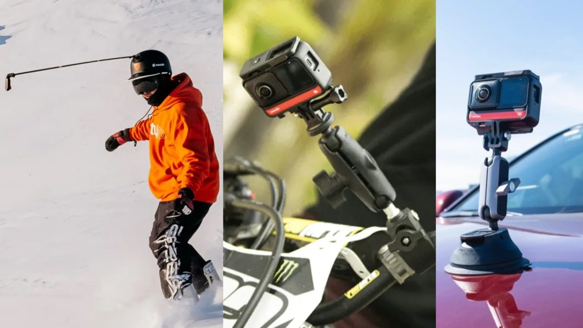 Support Magnétique Dégagement Rapide Pour Insta360 GO Ultra – Alliage D’aluminium, Pliable, Léger 21,3 G – Compatible Accessoires 1/4"