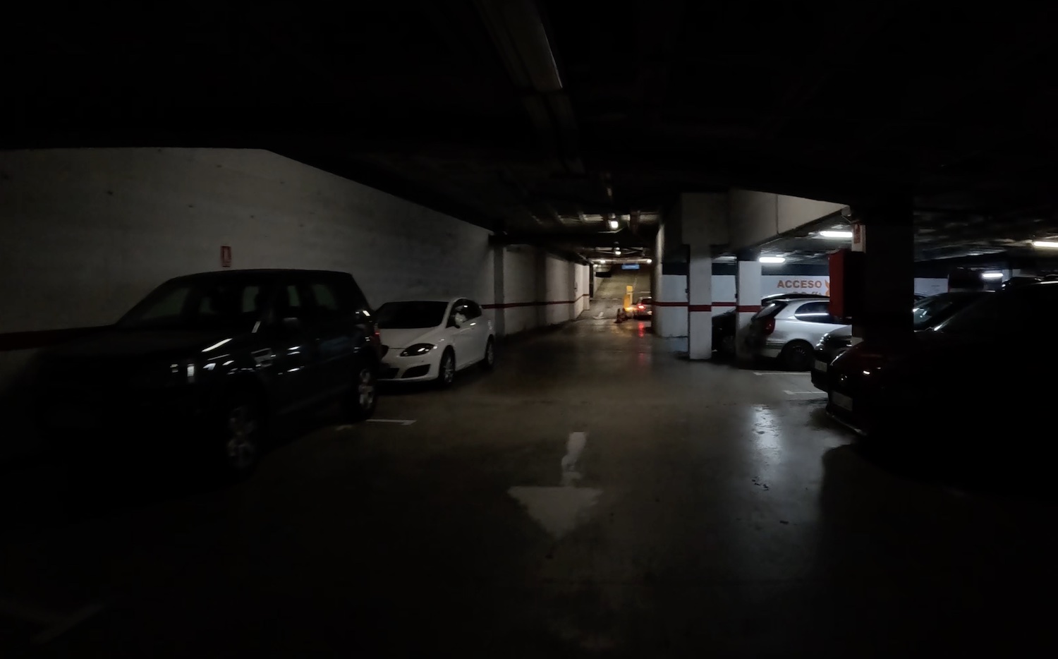 fotograma retirado do vídeo gopro com pouca luz