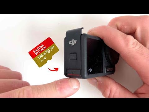 dji osmo action 5 pro instert sd card