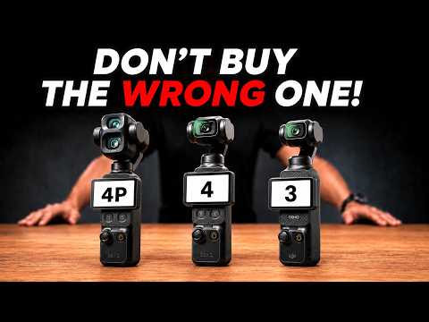 DJI Pocket 4 Pro vs Pocket 4 vs Pocket 3