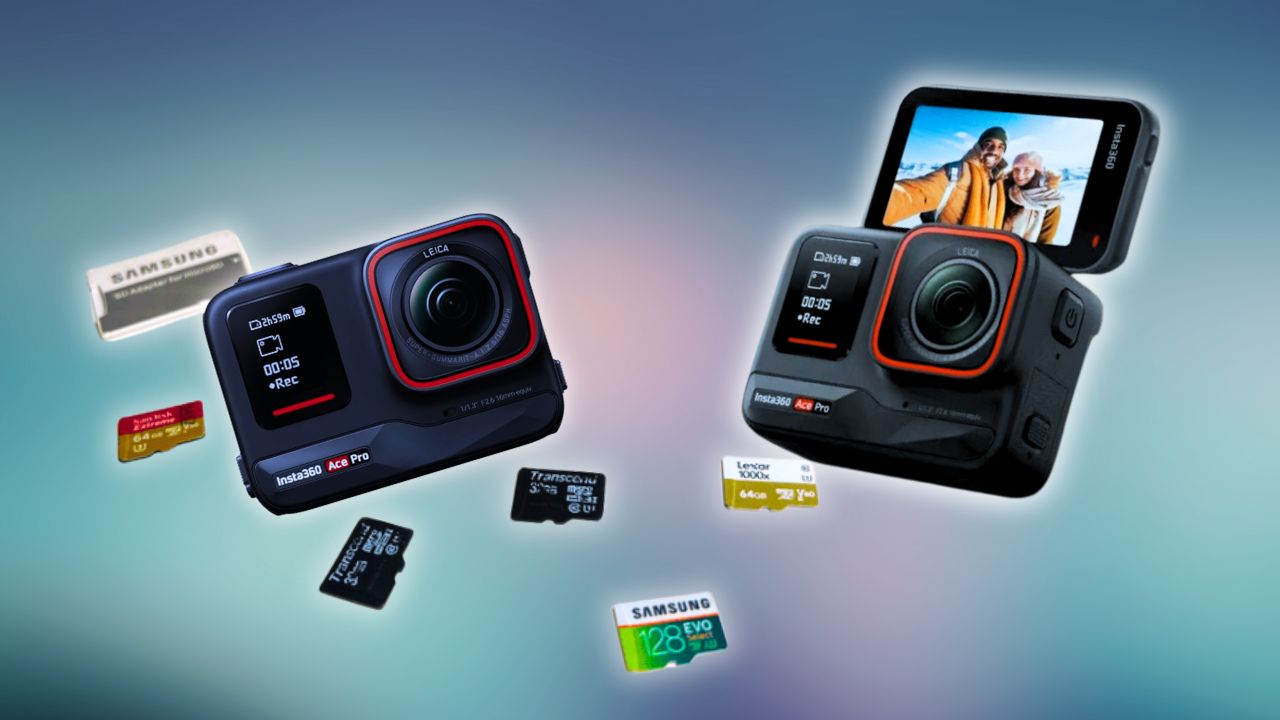 insta360 ace pro sd card size