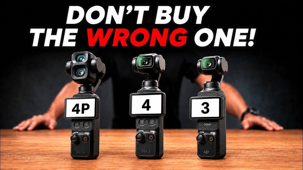 DJI Pocket 4 Pro vs Pocket 4 vs Pocket 3 comparison