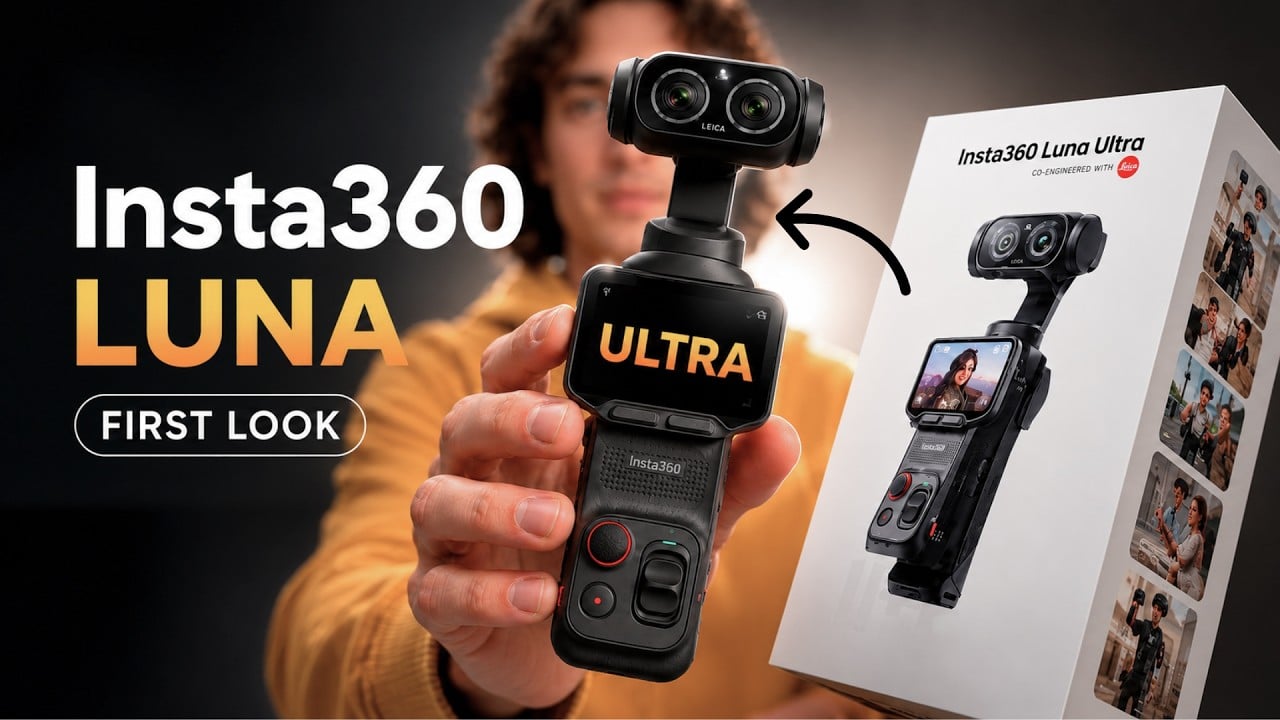 insta360 Luna Ultra unboxing first look